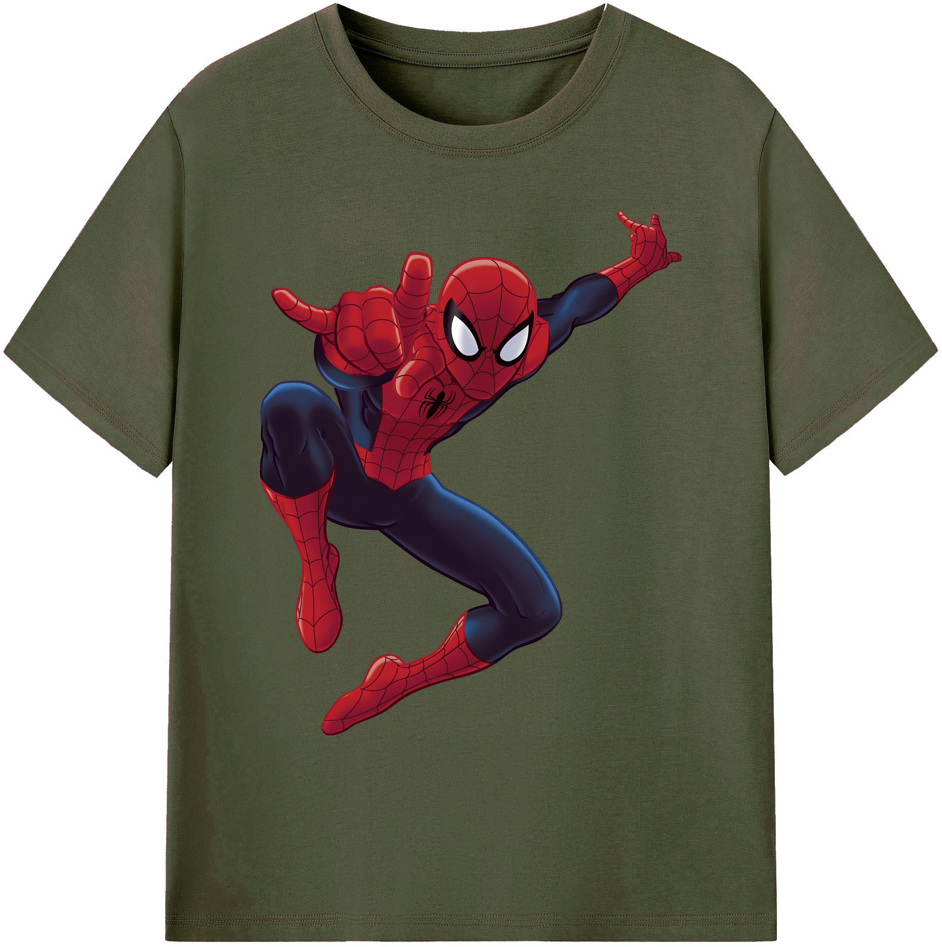 （画像用） Spider Man スパイダーマン 綿100％ メンズ半袖Tシャツ｜肌触りやわらか＆通気性